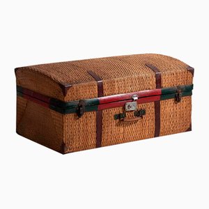 Antique Bamboo Suitcase, 1920s