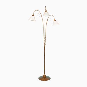 Bohemian Glass Floor Lamp, 1970s