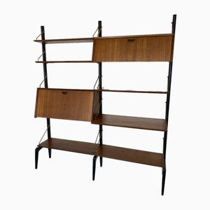 Teak Wandsystem im dänischen Stil von Louis Van Teeffelen für Wébé, 1950er