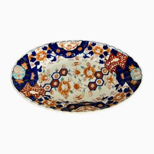 Plat de Forme Ovale Imari, Japon, 1900s