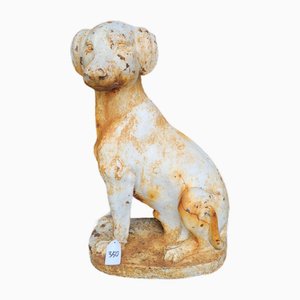 Antique Cast Iron Statue Dog