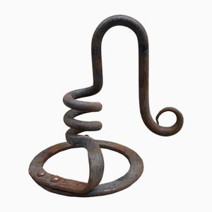 French Wrought Iron Candleholders