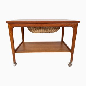 Mid-Century Teak Sewing Table, 1960s