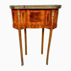 Vintage Inlaid Rosewood Bedside Table, 1960s