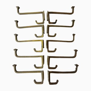 Vintage Brass Coat Hangers by Joze Plecnik, 1920s