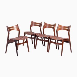 Teak Dining Chairs by Erik Buch for Christiansen Møbelfabrik, 1960s, Set of 4