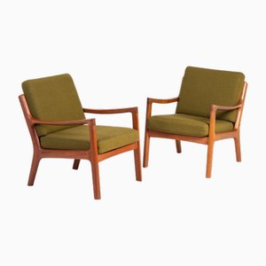 Teak Sessel von Ole Wanscher, 1950er, 2er Set