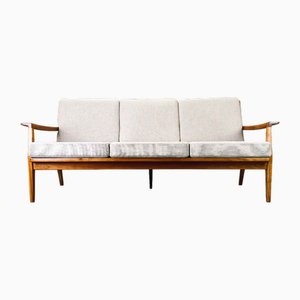Mid-Century Sofa aus Kirschholz, 1960er