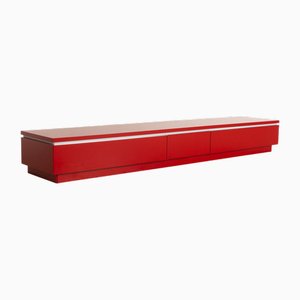 Credenza in legno rosso di Lübke