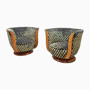 Poltrone Depose Tulip Art Déco Sedie Tulip, anni '30, set di 2