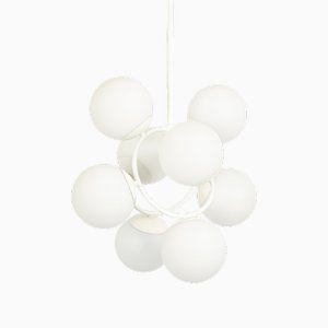 Mid-Century Orbital Pendant Lamp attributed to Kaiser Idell / Kaiser Leuchten, Germany, 1970s