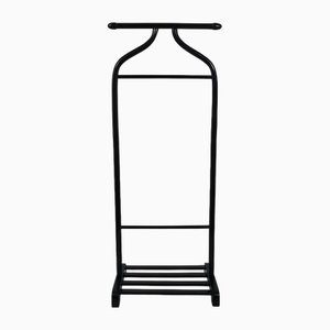 Servicio de aparcacoches Art Déco vintage de madera curvada, años 20