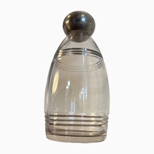 Crystal and Vermeil Decanter by Jean Puiforcat, 1920s