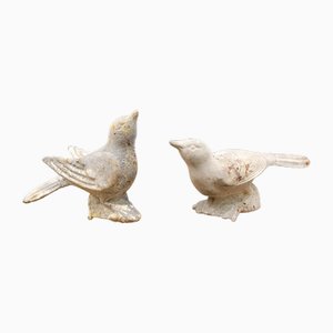 Cast Iron Statue Birds, Set of 2