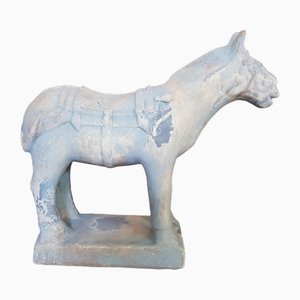 Statua di cavallo in terracotta cinese