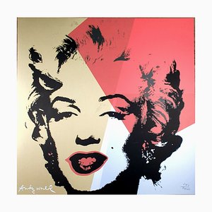 After Andy Warhol, Marilyn Monroe, Offset Lithographie, 1980er, Tinte & Bleistift & Papier , 1980er, Tinte & Bleistift & Papier