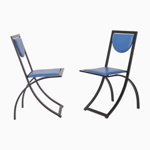 Sillas de comedor de Karl Friedrich Förster para KFF, Alemania, años 80. Juego de 7