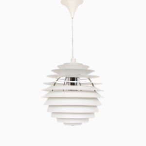 Große Modell Louvre Hängelampe von Poul Henningsen Denmark, 1950er
