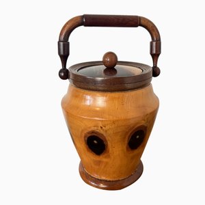 Vintage Teak Wooden Jug