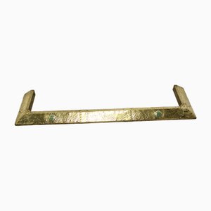 Antique Arts and Crafts Brass Fender