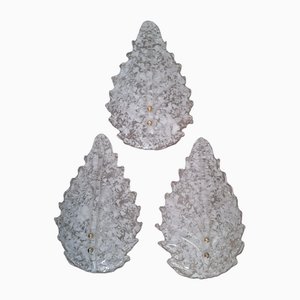 Murano Wall Lights by Barovier Toso, 1940s, Set of 3