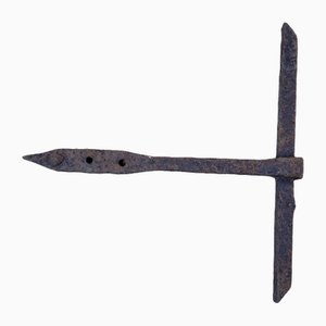 Ancora antica in ferro battuto