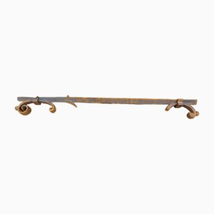 Antique Long Cast Iron Beam Anchor from Cityhall of Antwerp