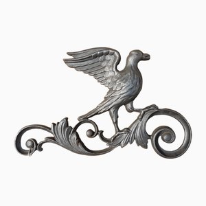 Ornamento di colomba in ghisa