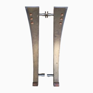 Maniglia per porta antica Art Deco in ottone