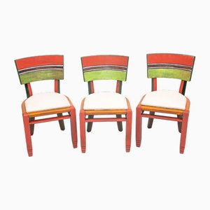 Vintage Art Deco Stühle, 1930er, 6er Set