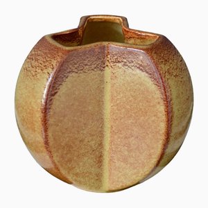 Trilobed Ceramic Vase attributed to Roberto Rigon for Bertoncello, 1970s