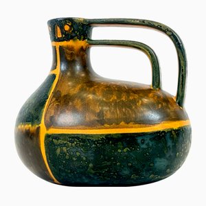 Brocca in ceramica di Eva Fritz-Lindner per Karlsruher Majolika, anni '70
