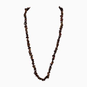 Collier Oeil de Tigre Vintage en Pierres Précieuses, 1960s
