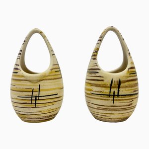 Panier Mid-Century en Céramique de Scheurich, 1960s, Set de 2
