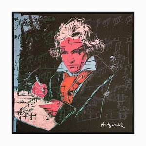 Después de Andy Warhol 'Beethoven' Litografía en offset, años 80, Ink & Paper, años 70, Ink & Pencil & Paper