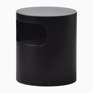 Round Mocha-Stained Macramè Coffee Table from Villahomecollection