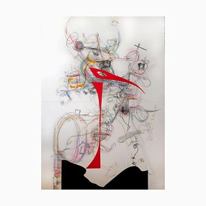 Stefano Mazzolini, Carpico, 2023, Collage & Pastell auf Papier