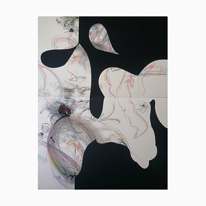 Stefano Mazzolini, Coccyl, 2023, Collage & Pastel on Paper