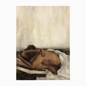 Meryem Tayganskaya, Nude, Oil on Canvas, 21st Century