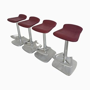 Tabourets de Bar Postmodernes attribués à Indecasa attribués à Joan Casas, Espagne, 1980s, Set de 4