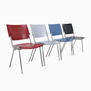 Postmodern Sento Dining Chairs by Jørgen Kastholm for Dauphin, 2000s, Set of 4