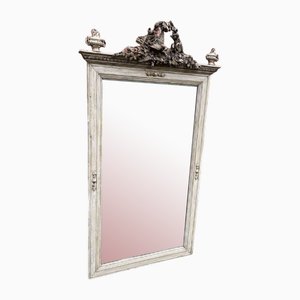 Antique 19th Century French Carved Wood Mirror