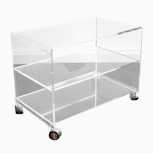 Deutscher Architekt Barwagen aus Acrylglas, 1970er