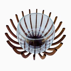 Scodella decorativa Skagerak in teak e vetro di Fritz Hansen