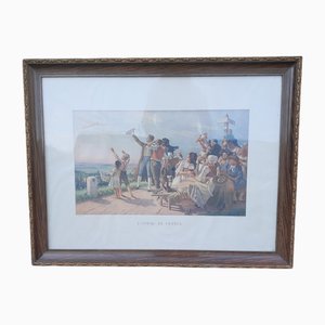 Chaponet after Albert Bettannier, WW1 Bird of France, Large Engraving
