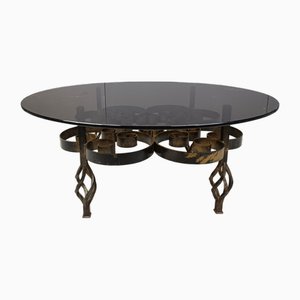 Brutalist Wrought Iron Coffee Table, 1970s
