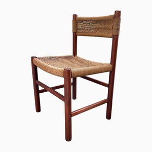 Chair with Papercord Seat and Backrest, 1950s