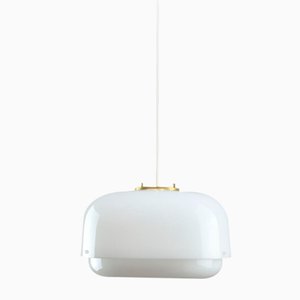 Italian White Medusa Pendant by Luigi Massoni for Guzzini, 1970s