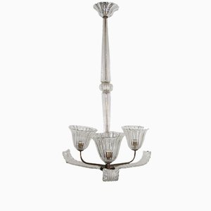 Lámpara de araña de cristal de Murano, años 40
