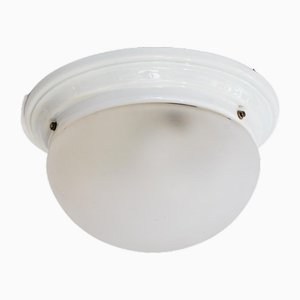 Bauhaus Deckenlampe aus Porzellan, 1920er